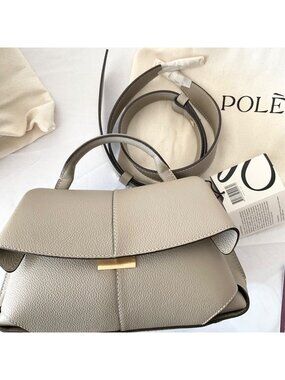 NWT Polene Mokki Mini bag taupe brown with order histry